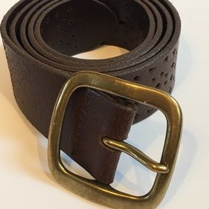 J.Crew Women’s Brown Leather Belt (Size Medium)
